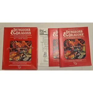 TSR 1011 Dungeon & Dragons Set 1 Basic Rules Red Box 1983 TSR D&D Role-Playing